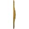 Ekena Millwork Bailey Ceiling Medallion (Fits Canopies up to 4"), Hand-Painted Pharaohs Gold, 18 1/8"OD x 3/4"P CM19BIPGS - alternate 2